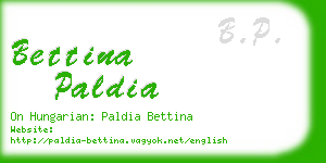 bettina paldia business card